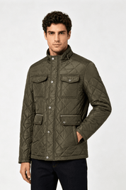 Blouson matelassé kaki homme à poches ALPHONSE