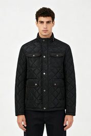 Blouson matelassé noir homme à poches ALPHONSE