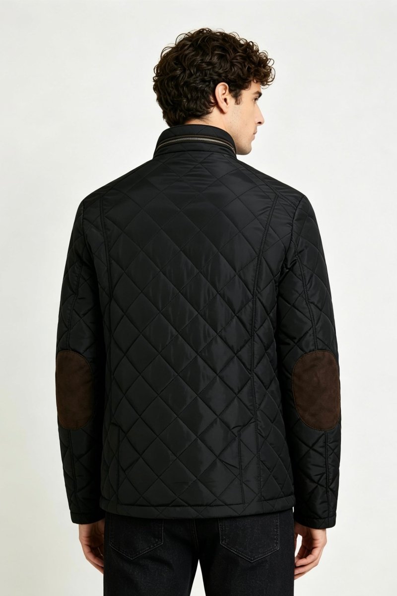 Blouson matelassé noir homme à poches ALPHONSE