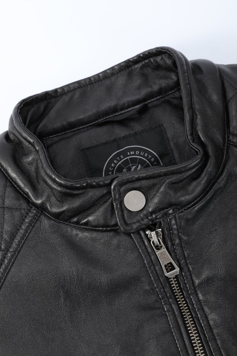Blouson noir homme similicuir BENTLEY