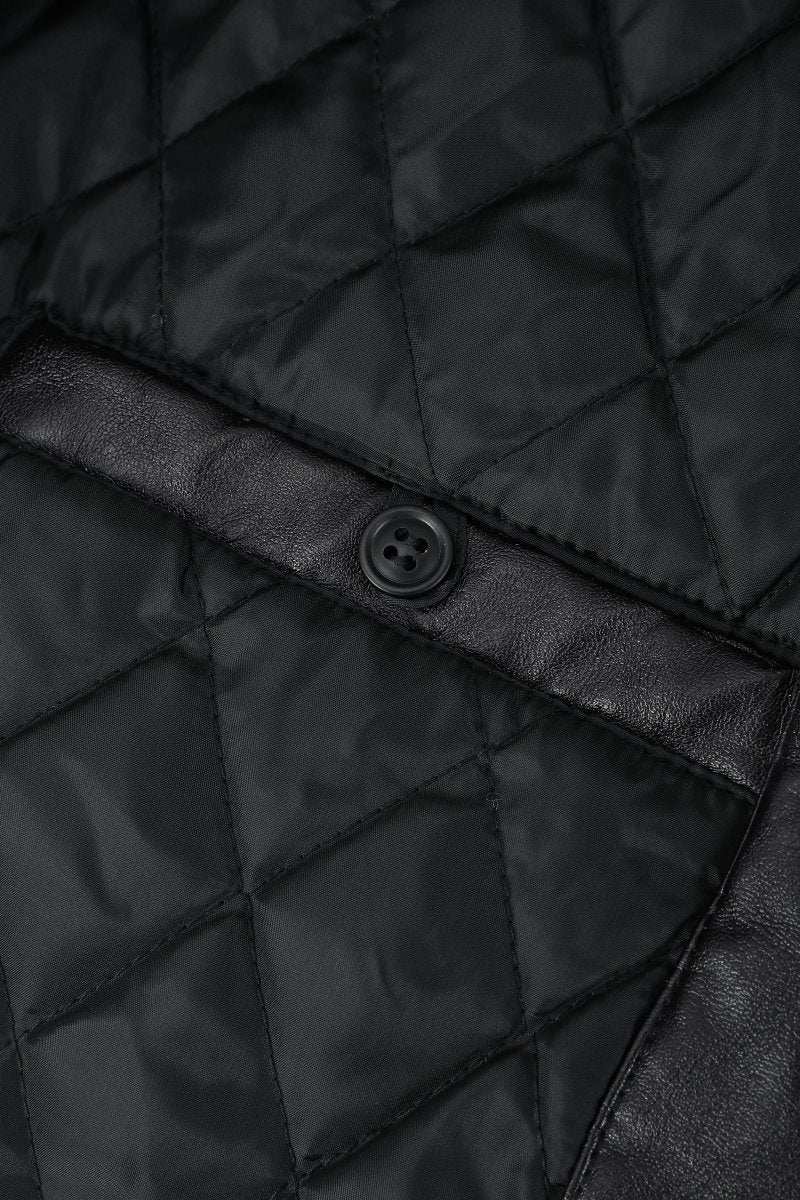 Blouson noir homme similicuir BENTLEY