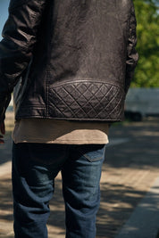 Blouson noir homme similicuir BENTLEY