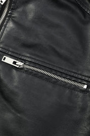 Blouson noir homme similicuir YATES