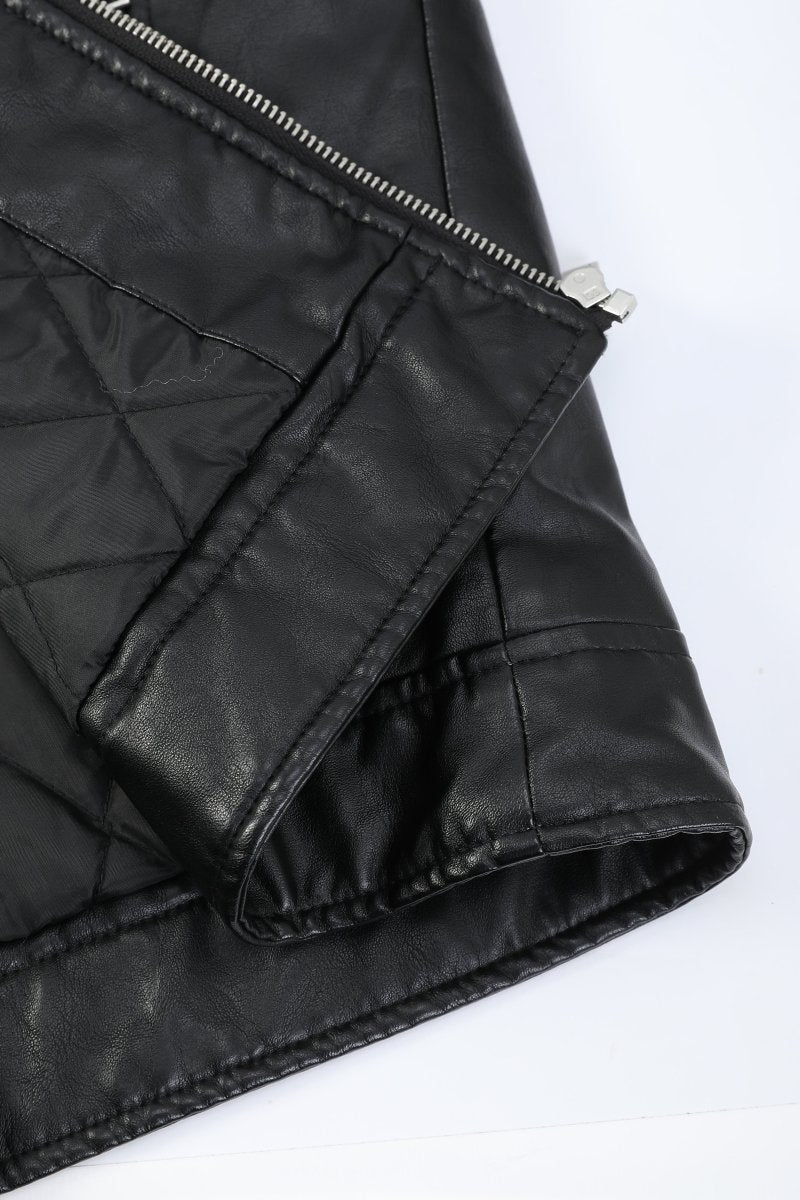 Blouson noir homme similicuir YATES