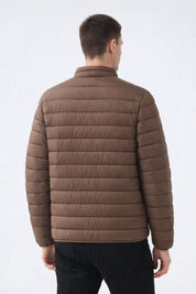 Doudoune à matière recyclée marron RAPHAËL