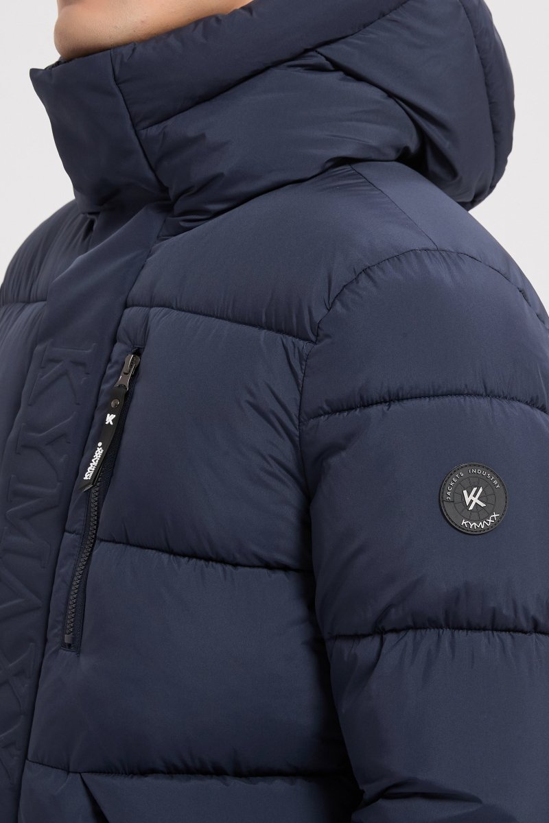 Doudoune bleu foncé homme à capuche EUGÈNE