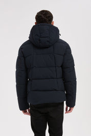 Doudoune bleu foncé homme à capuche HENRI