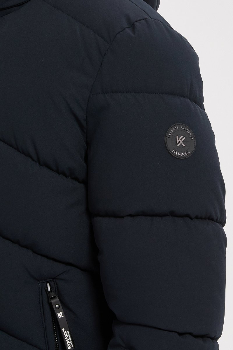 Doudoune bleu marine homme à capuche LÉON