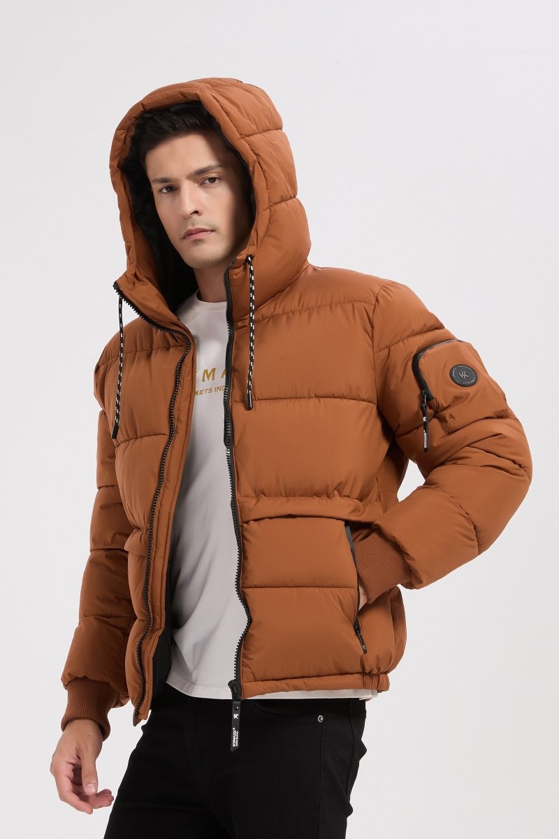 Doudoune camel homme à capuche CHARLES