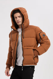 Doudoune camel homme à capuche CHARLES