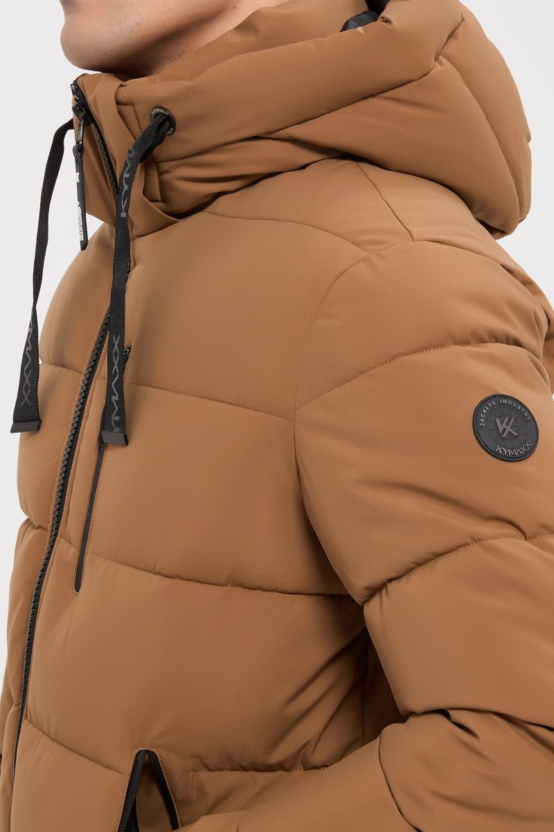 Doudoune camel homme à capuche MARC