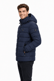 Doudoune chauffante bleu foncé homme JAMES