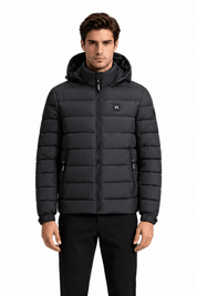 Doudoune chauffante gris foncé homme JAMES