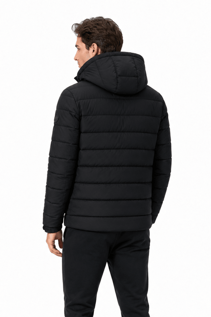 Doudoune chauffante noir homme JAMES