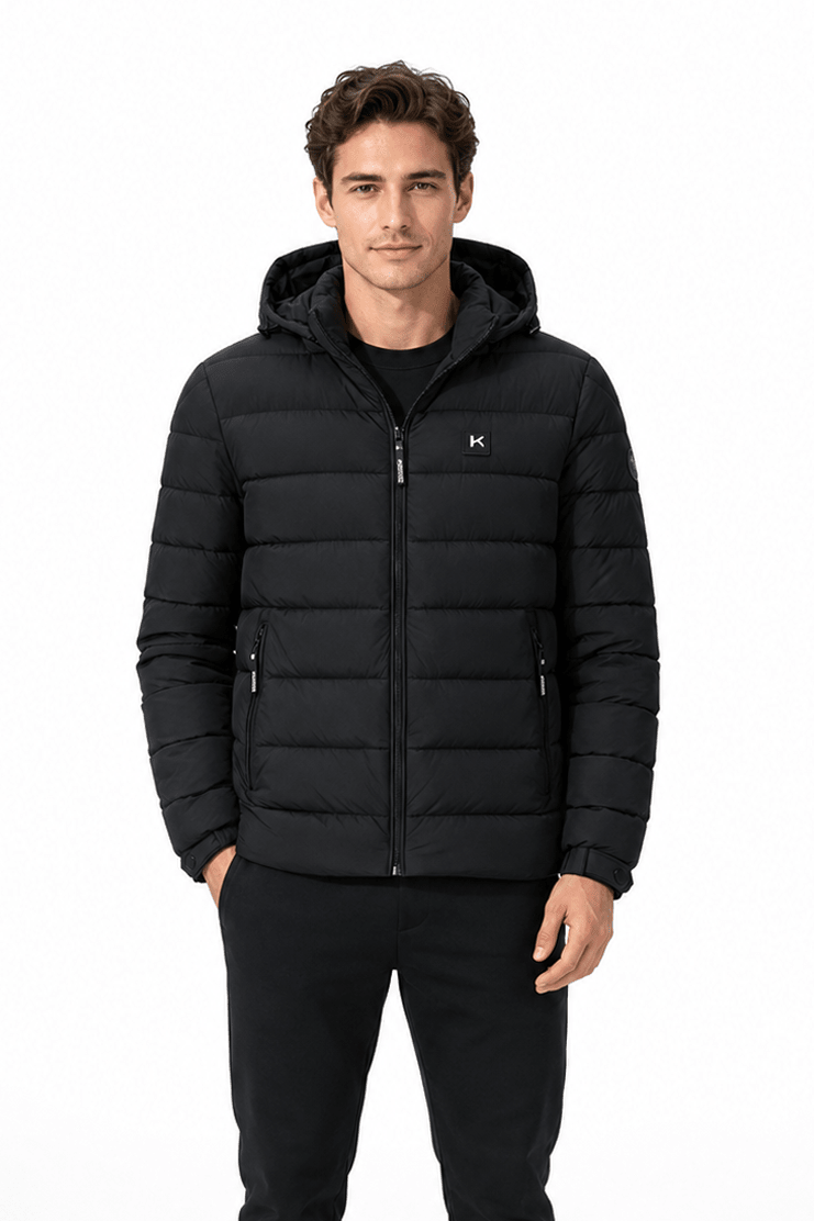 Doudoune chauffante noir homme JAMES