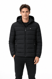 Doudoune chauffante noir homme JAMES