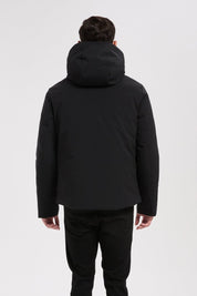 Doudoune courte noir à capuche CAMBELL