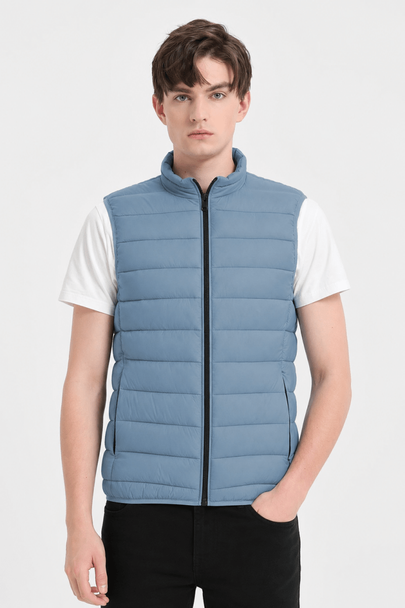 Doudoune gilet bleu charron KAYSER