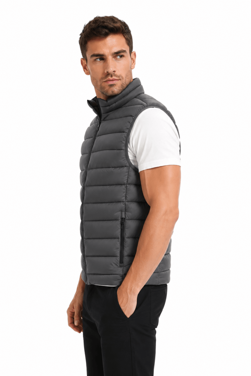Doudoune gilet bleu gris KAYSER
