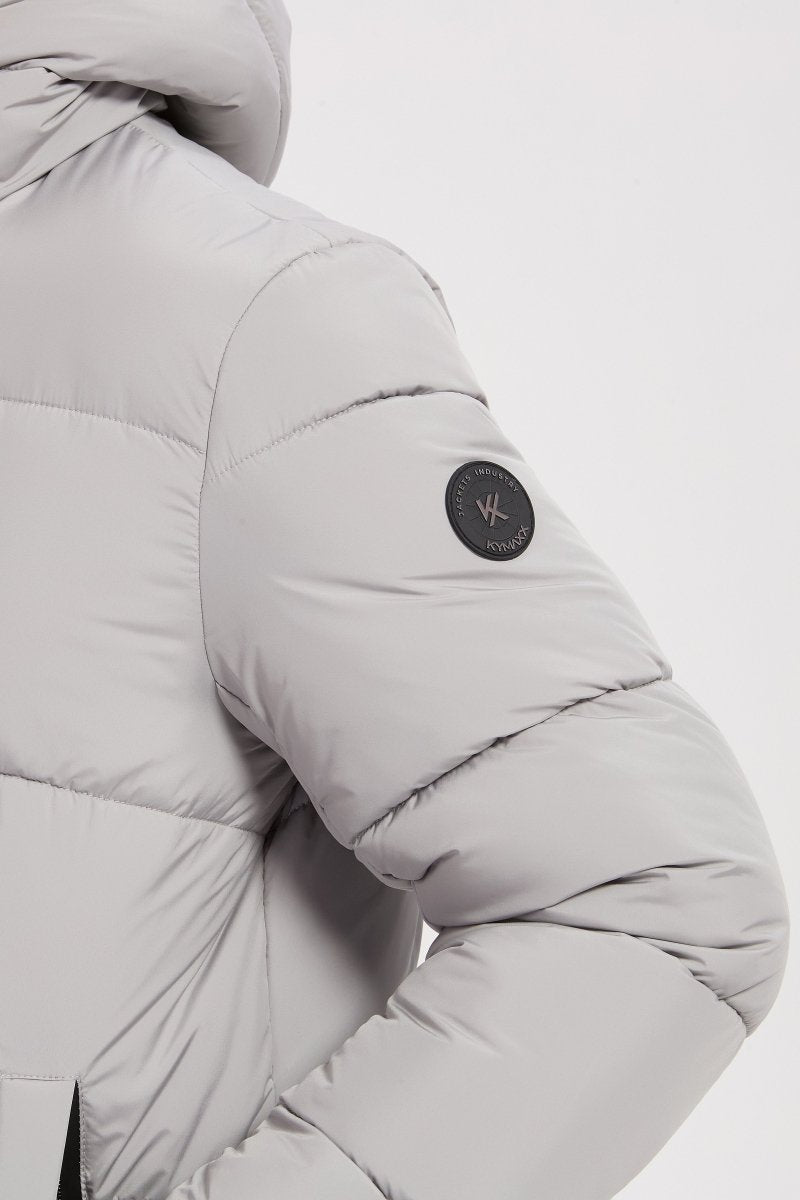 Doudoune gris clair homme à capuche FRANCK
