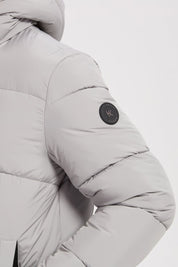 Doudoune gris clair homme à capuche FRANCK