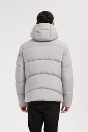 Doudoune gris clair homme à capuche FRANCK