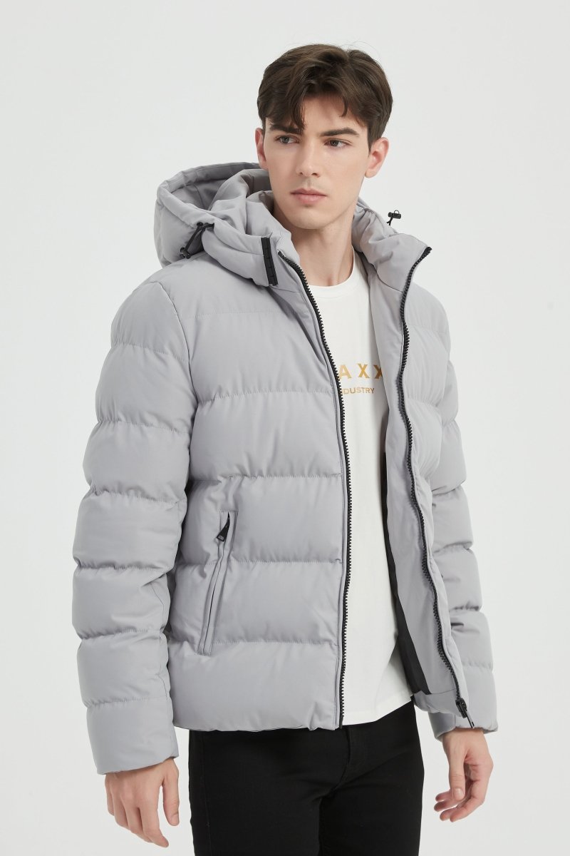 Doudoune Homme Gris claire avec Capuche LAZARE