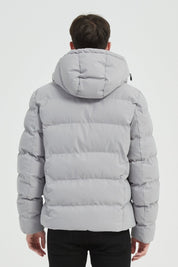 Doudoune Homme Gris claire avec Capuche LAZARE