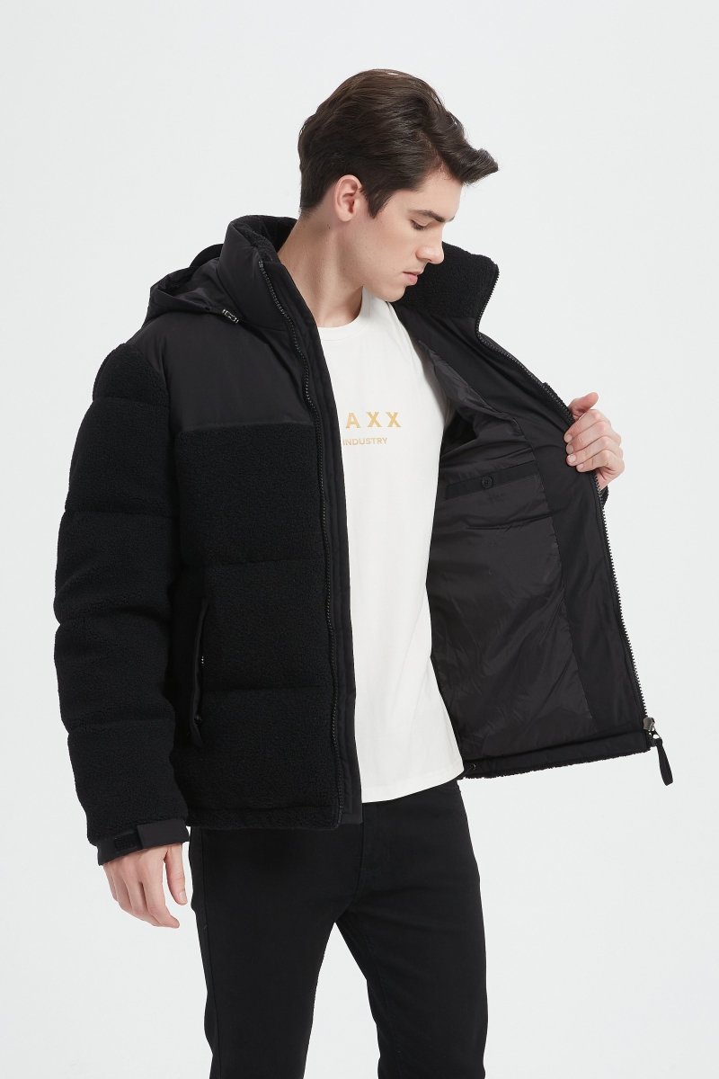 Doudoune Homme Noir avec capuche intégré LAURENCE