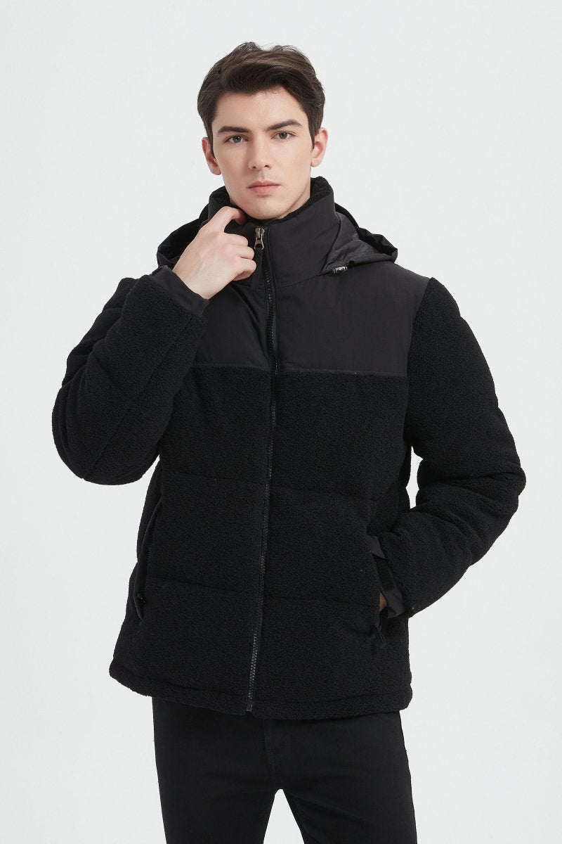 Doudoune Homme Noir avec capuche intégré LAURENCE