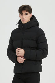 Doudoune Homme noir avec Capuche LAZARE