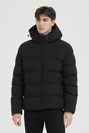 Doudoune Homme noir avec Capuche LAZARE