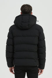 Doudoune Homme noir avec Capuche LAZARE