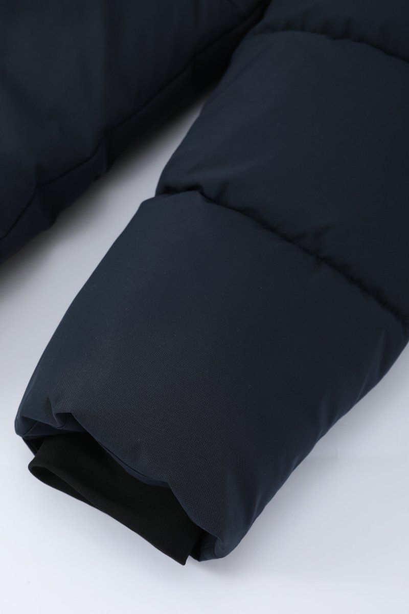 Doudoune longue bleu foncé matelassée SMART