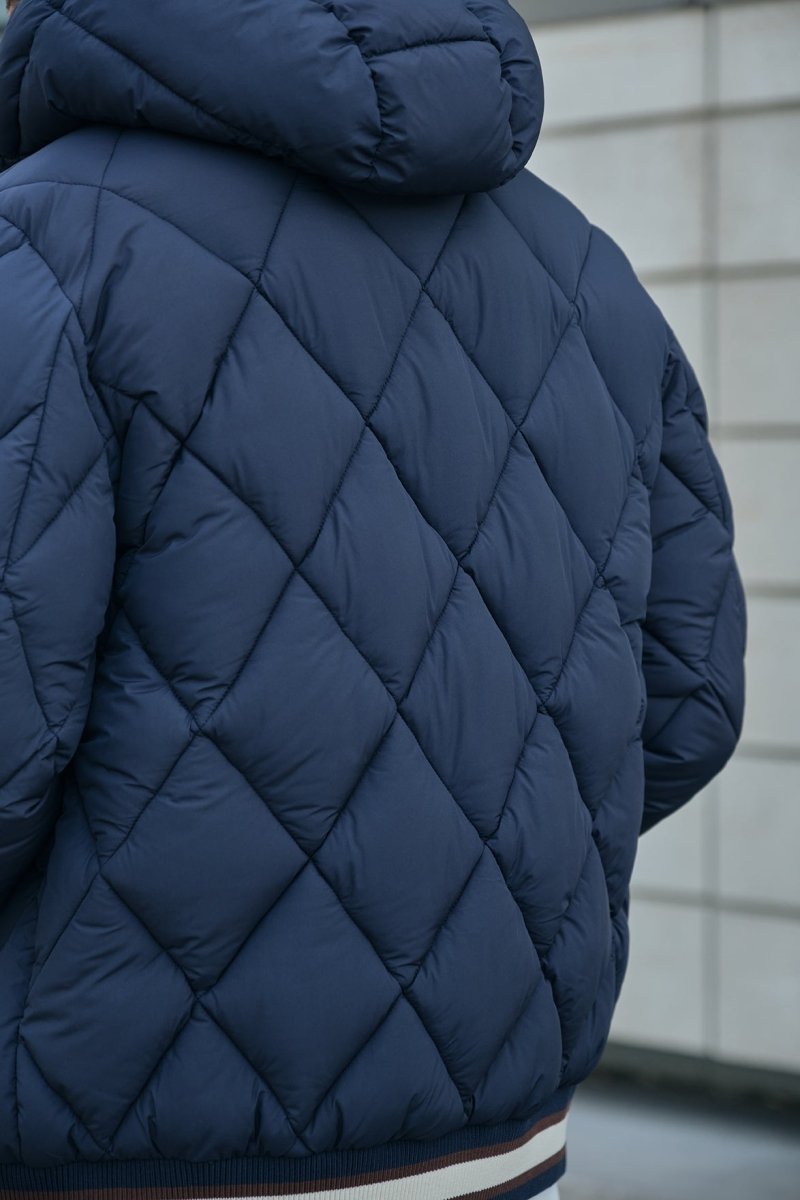 Doudoune matelassée bleu foncé CROSS
