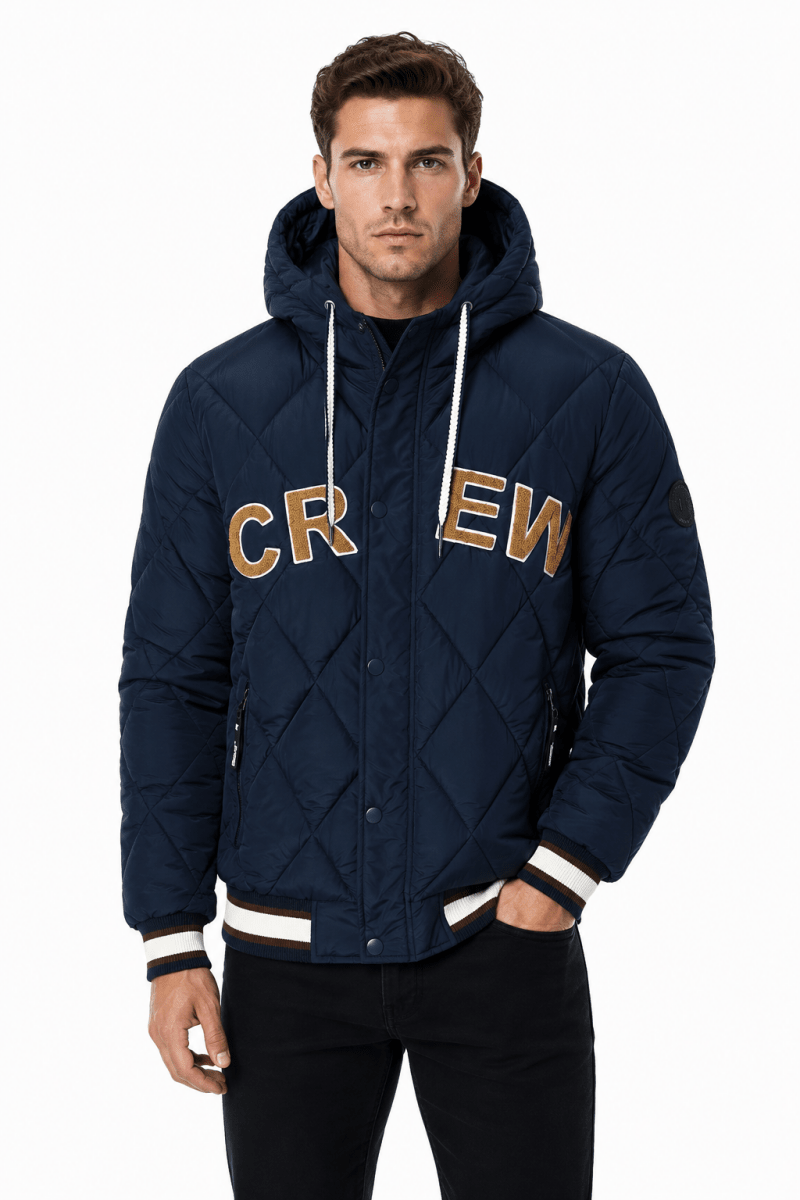 Doudoune matelassée bleu foncé CROSS