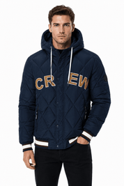 Doudoune matelassée bleu foncé CROSS