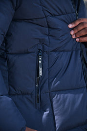 Doudoune matelassée bleu foncé DELVAUX