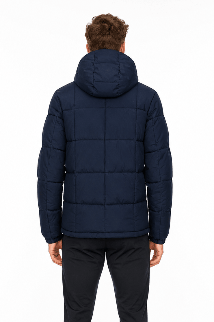 Doudoune matelassée bleu foncé DELVAUX
