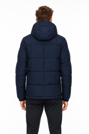 Doudoune matelassée bleu foncé DELVAUX