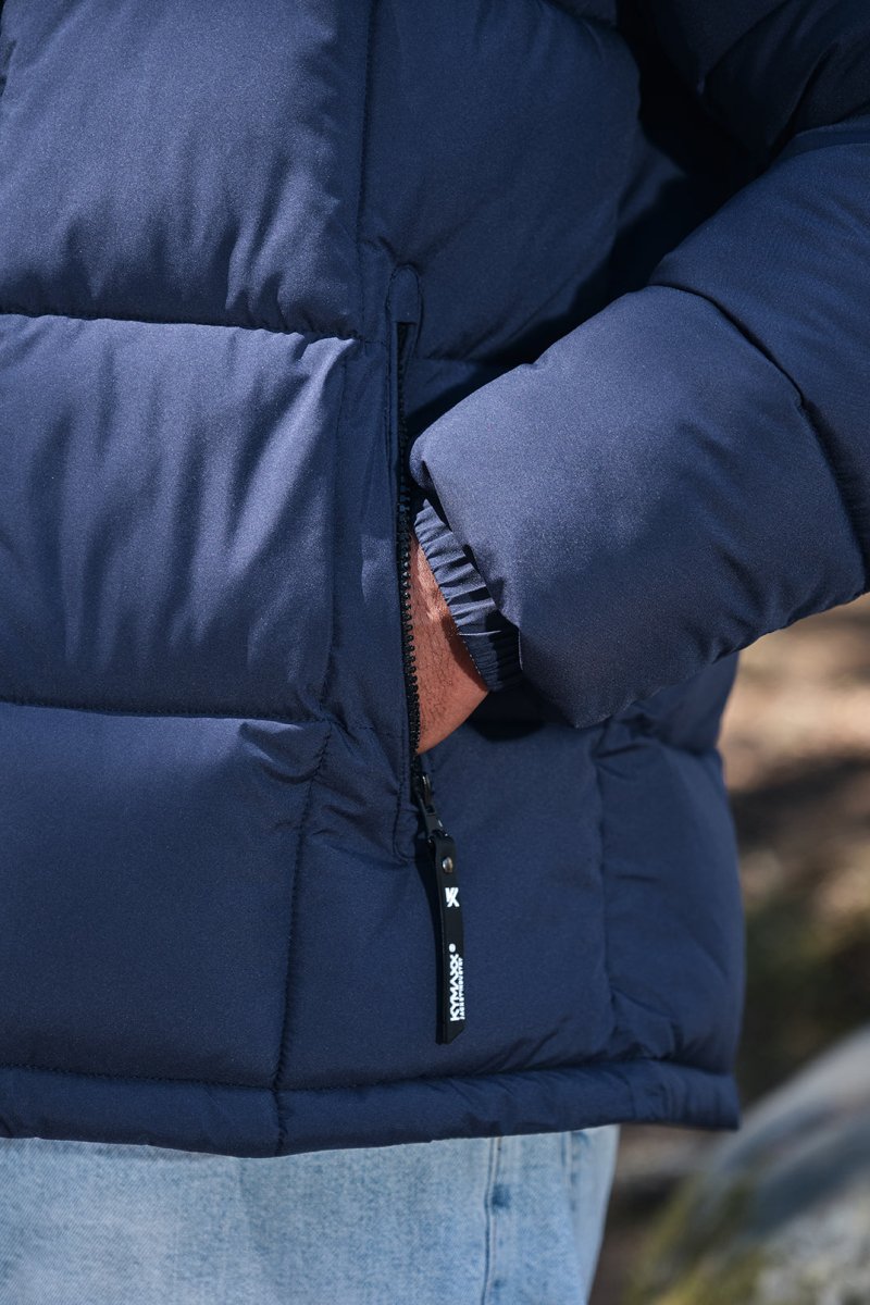 Doudoune matelassée bleu foncé DELVAUX