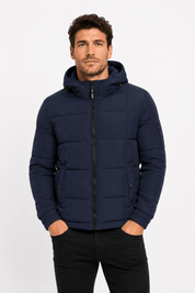 Doudoune matelassée bleu foncé DELVAUX