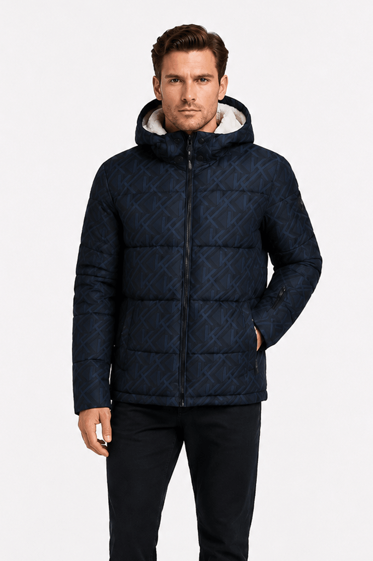 Doudoune matelassée bleu marine LAMBERT