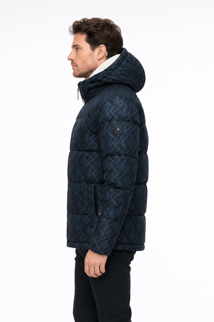 Doudoune matelassée bleu marine LAMBERT