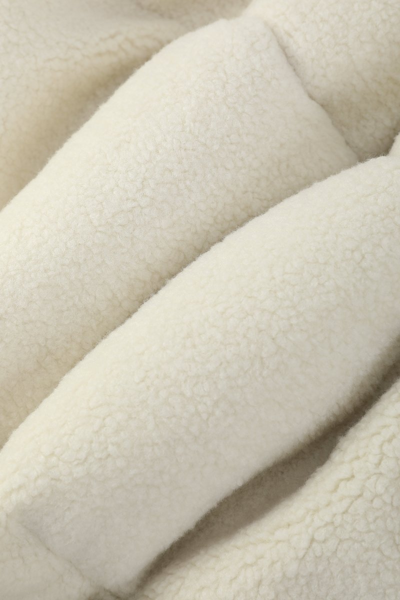 Doudoune matelassée effet sherpa écrue et beige HERMAN