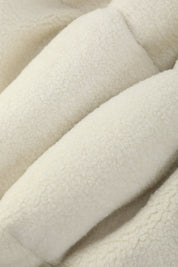 Doudoune matelassée effet sherpa écrue et beige HERMAN