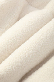 Doudoune matelassée effet sherpa écrue et noire HERMAN