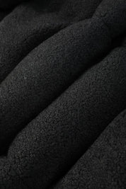 Doudoune matelassée effet sherpa noire HERMAN