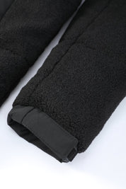 Doudoune matelassée effet sherpa noire HERMAN