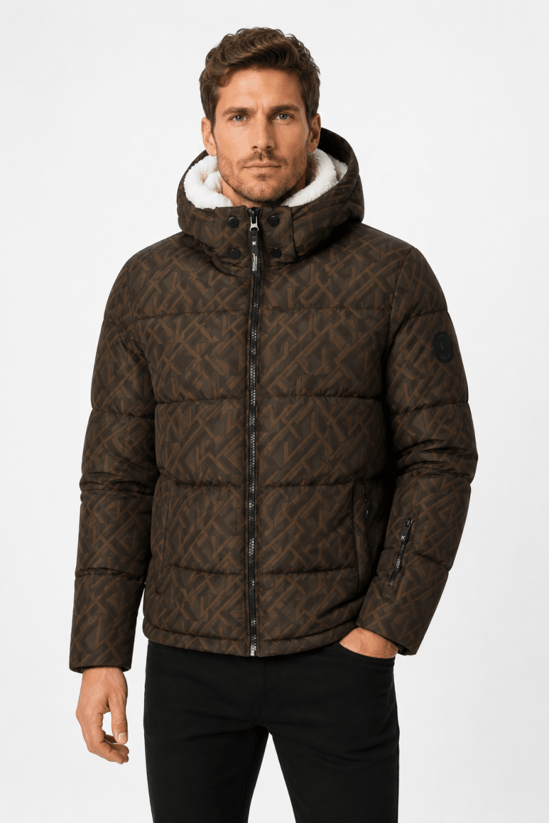 Doudoune matelassée marron LAMBERT